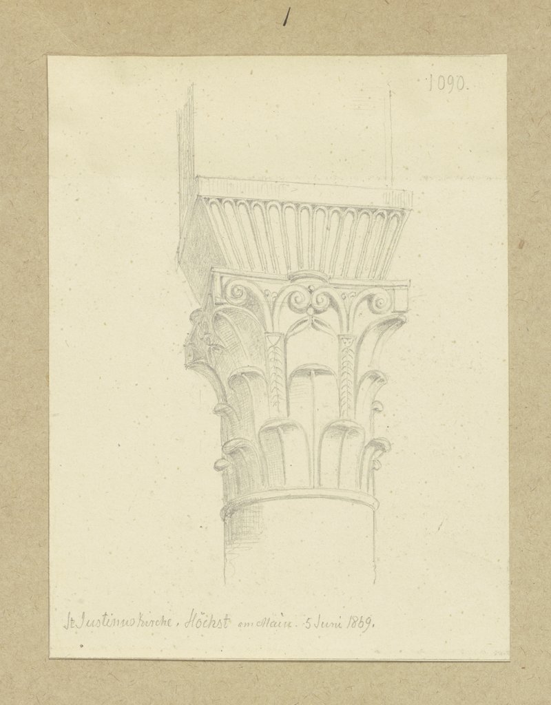 Kapitell in St. Justinus in Höchst, Carl Theodor Reiffenstein