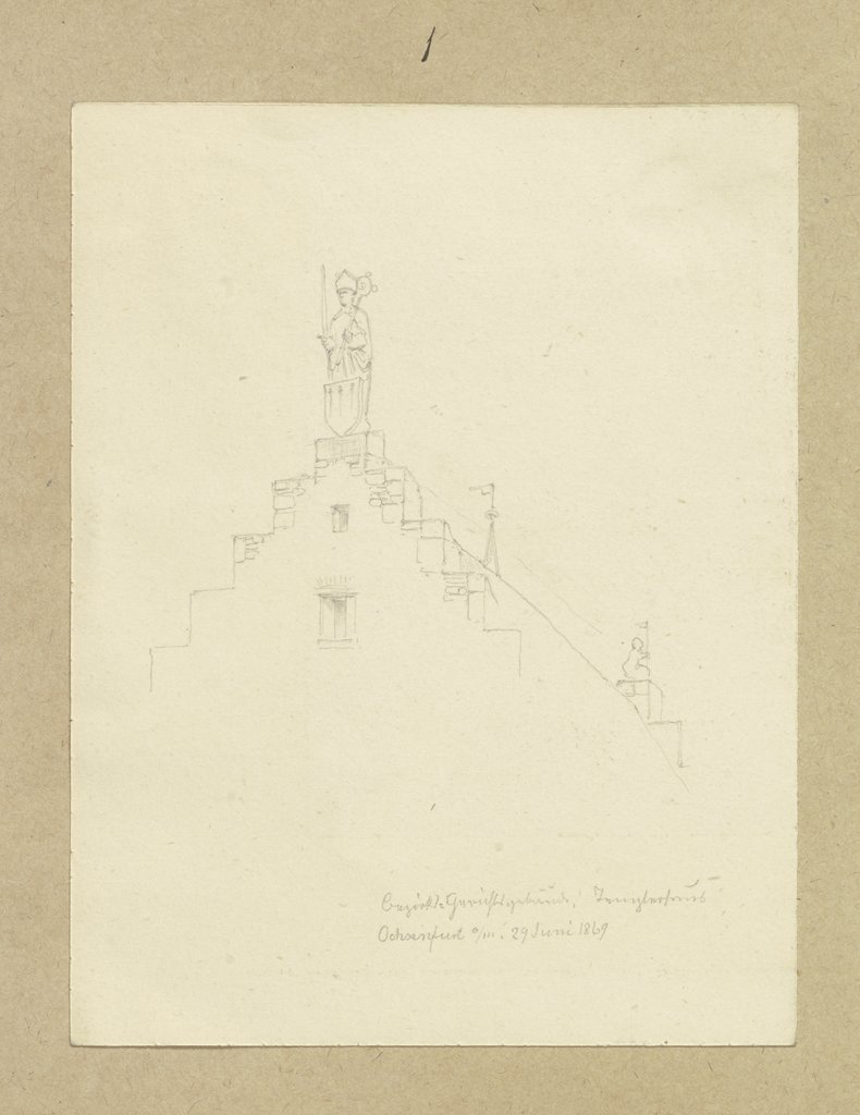 Staffelgiebel des Domkapitel'schen Palatium in Ochsenfurt, Carl Theodor Reiffenstein