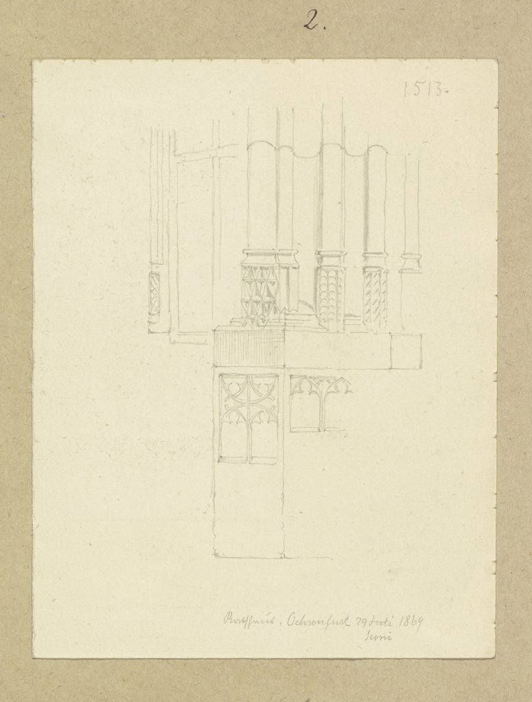 Pilaster am Rathaus in Ochsenfurt, Carl Theodor Reiffenstein