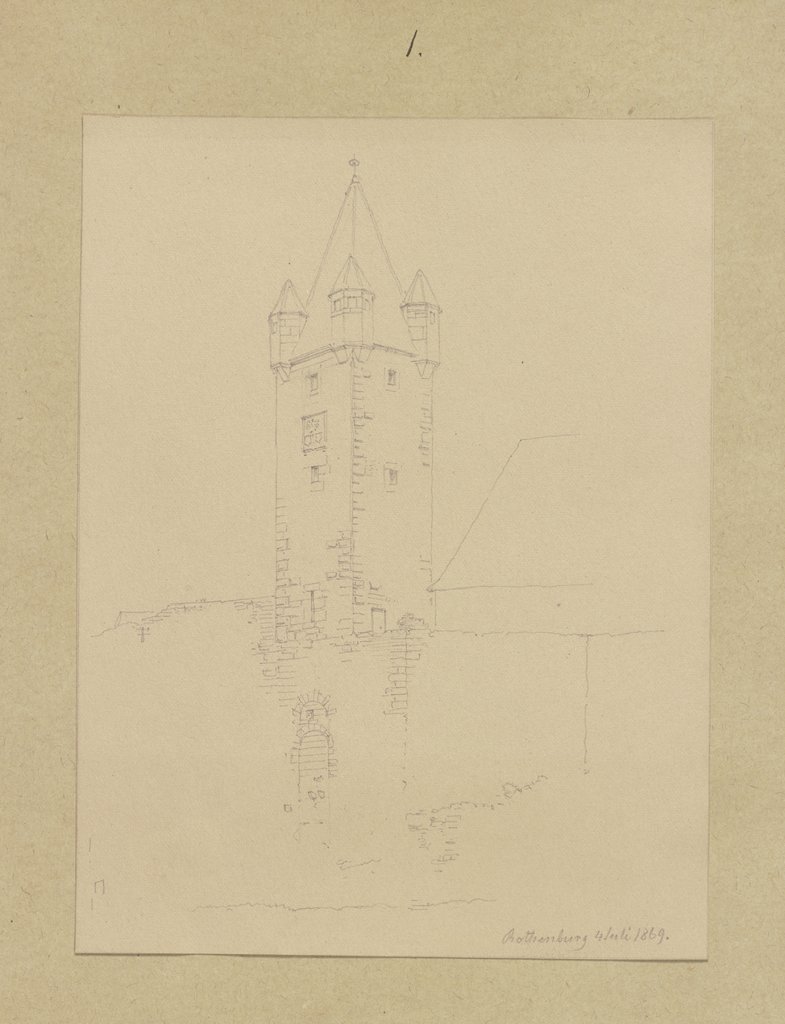 Der Stöberleinsturm in Rothenburg ob der Tauber, Carl Theodor Reiffenstein