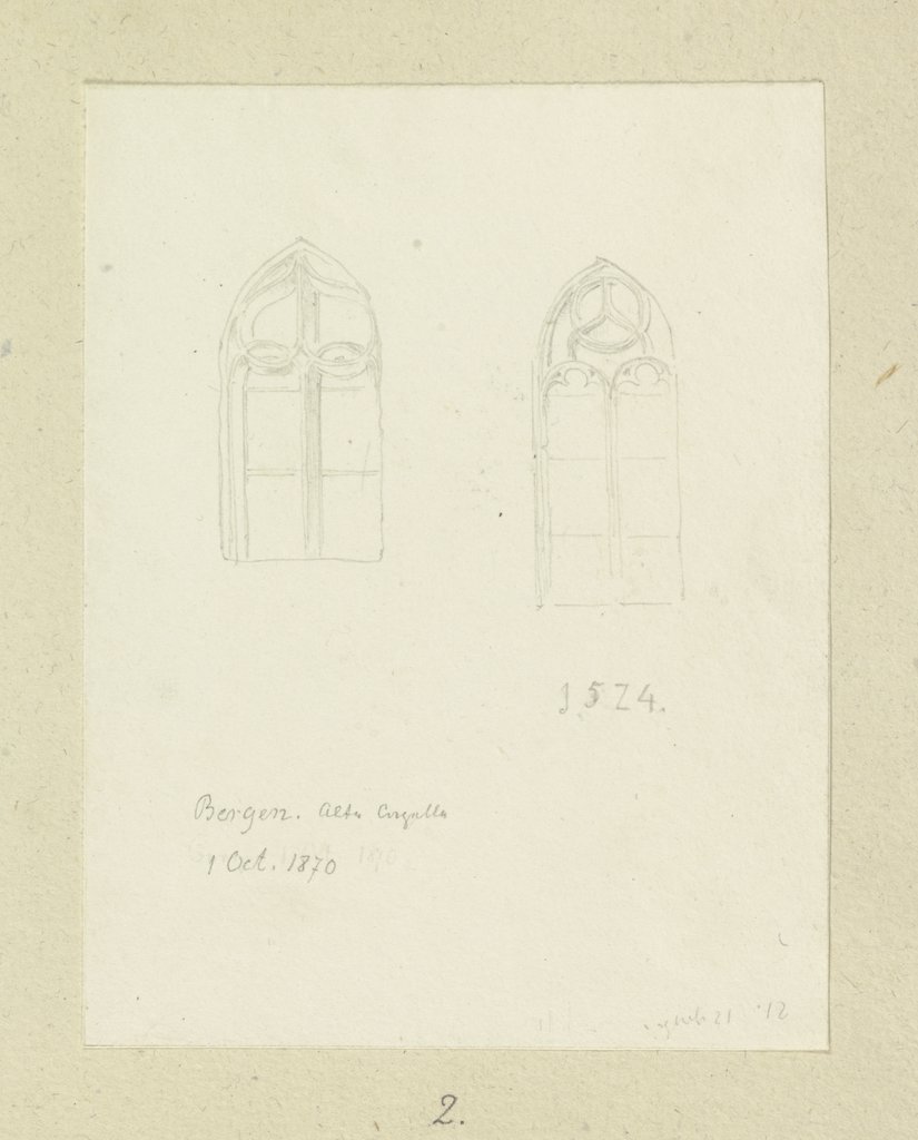 Fenster der alten Kapelle in Frankfurt-Bergen-Enkheim, Carl Theodor Reiffenstein