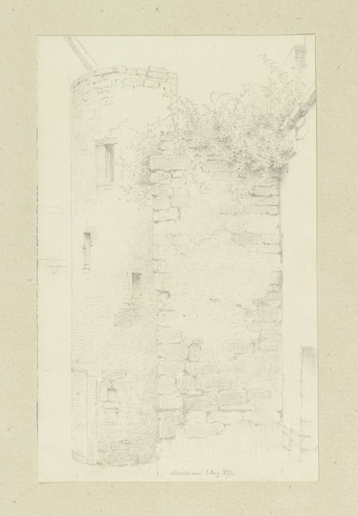 Walls in Maulbronn, Carl Theodor Reiffenstein