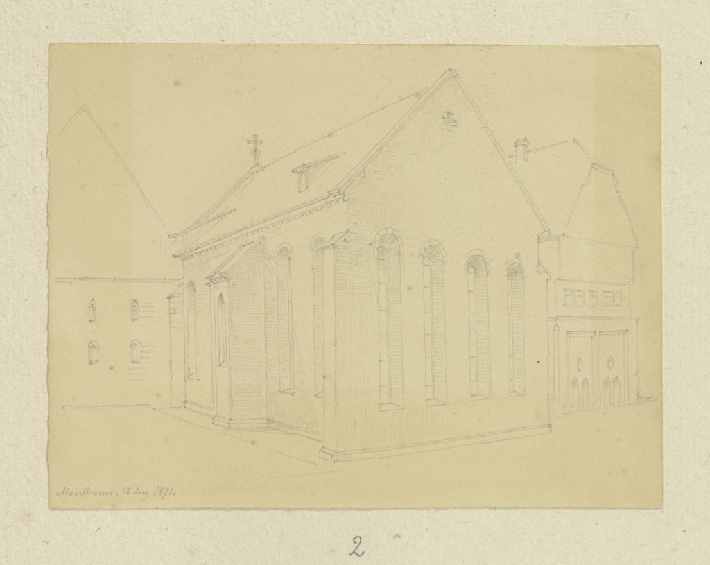 Herrenrefektorium und Kalefaktorium des Klosters Maulbronn, Carl Theodor Reiffenstein