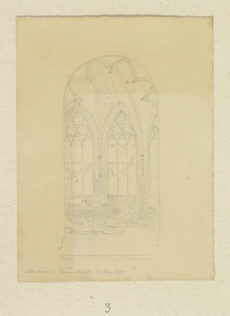 Brunnenkapelle des Klosters Maulbronn, Carl Theodor Reiffenstein