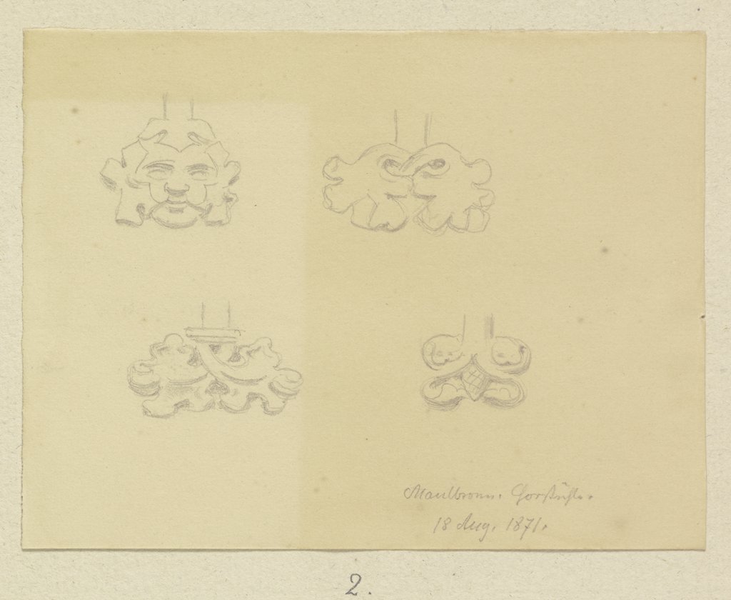 Details des Chorgestühls in der Basilika des Klosters Maulbronn, Carl Theodor Reiffenstein