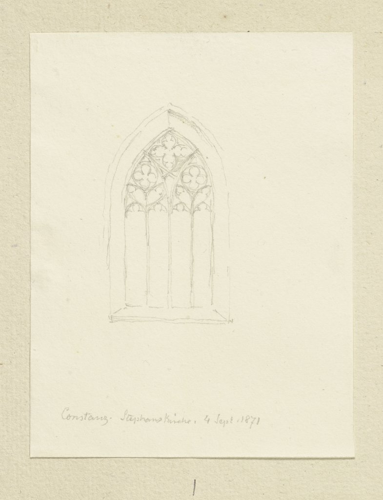 Maßwerkfenster der Stephanskirche in Konstanz, Carl Theodor Reiffenstein