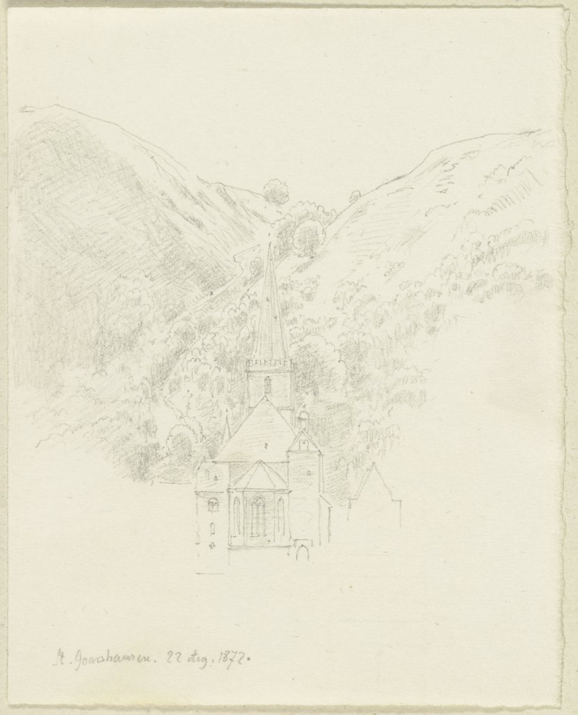 Gotische Kirche in Sankt Goar, Carl Theodor Reiffenstein