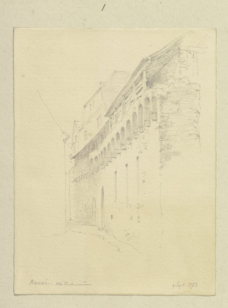 City wall in Hanau, Carl Theodor Reiffenstein