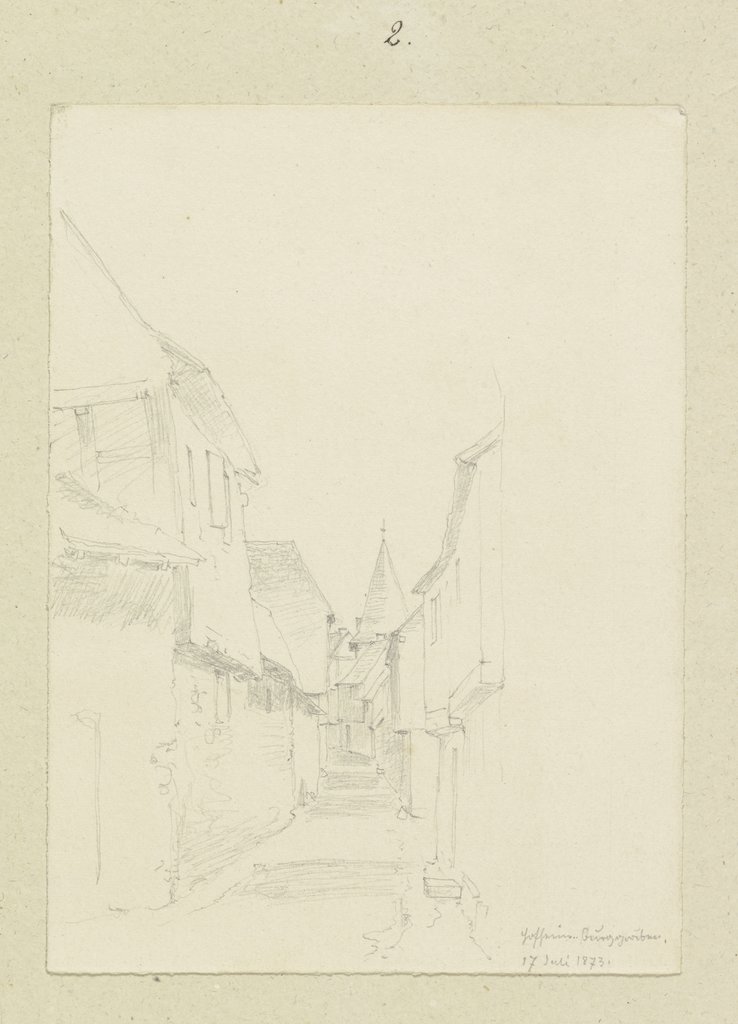 Gasse in Hofheim, Carl Theodor Reiffenstein