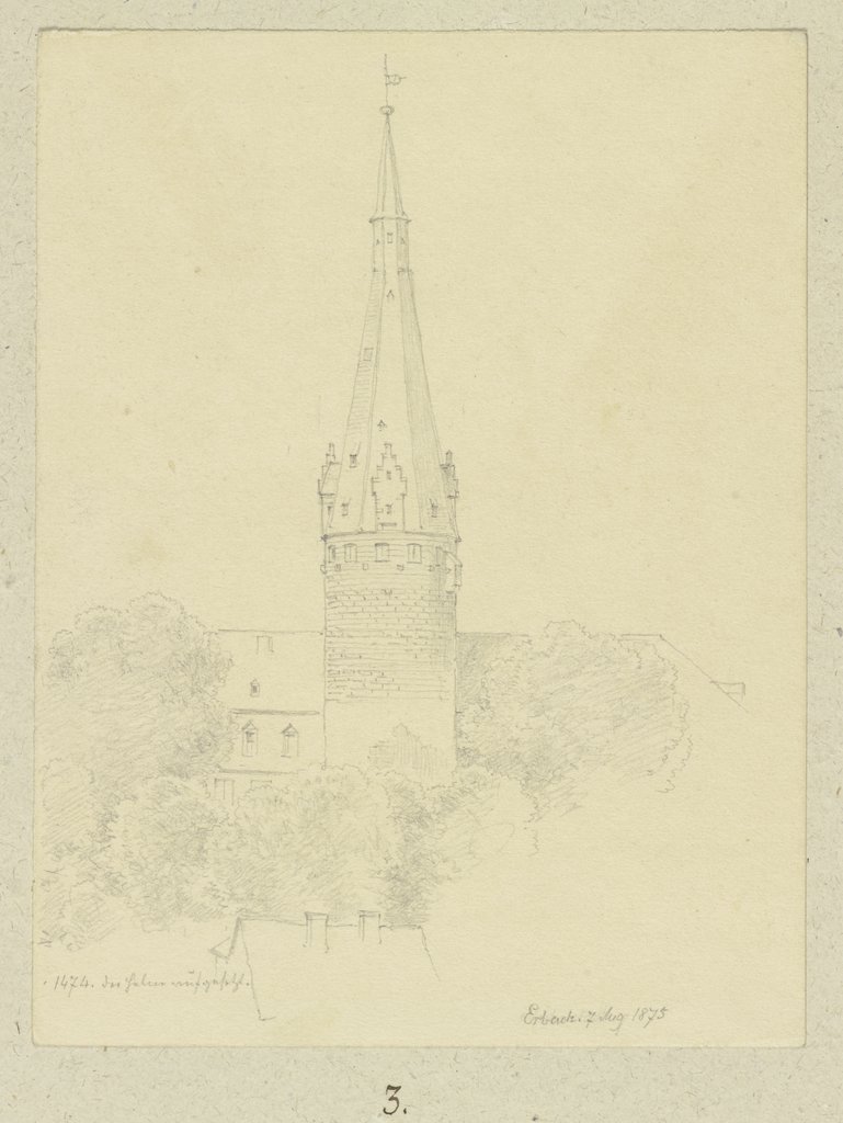 Der Bergfried von Schloss Erbach, Carl Theodor Reiffenstein