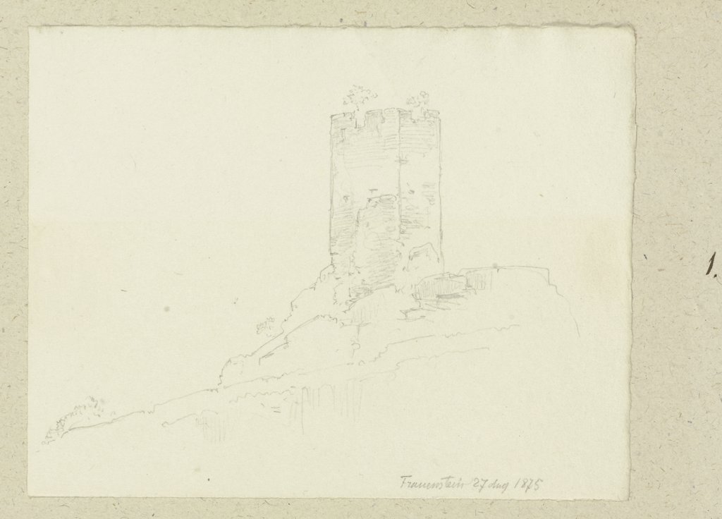 Burgruine Frauenstein bei Wiesbaden, Carl Theodor Reiffenstein