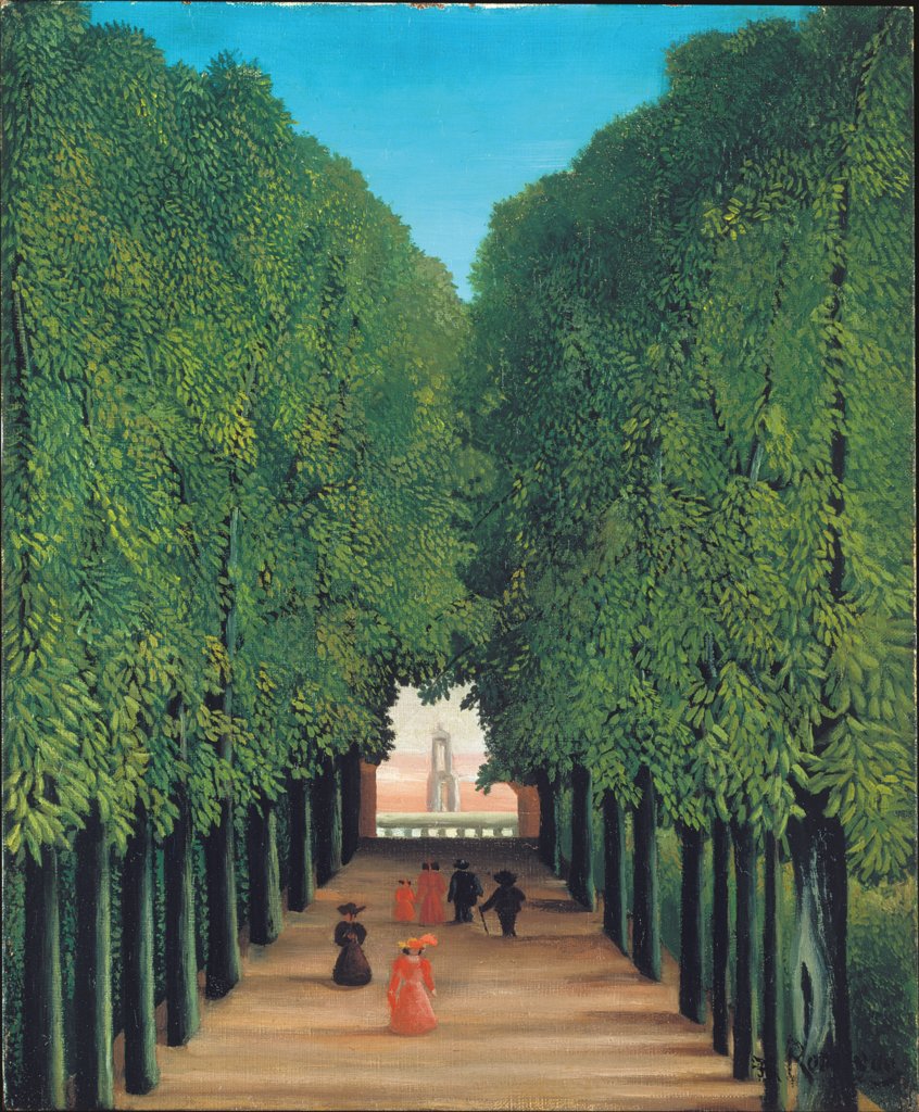 The Avenue in Saint-Cloud Park, Henri Rousseau