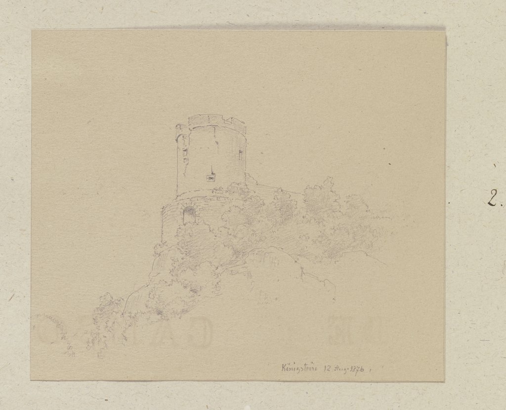 Pulverturm der Burg Königstein im Taunus, Carl Theodor Reiffenstein