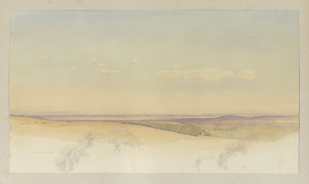 Distant view near Königstein, Carl Theodor Reiffenstein