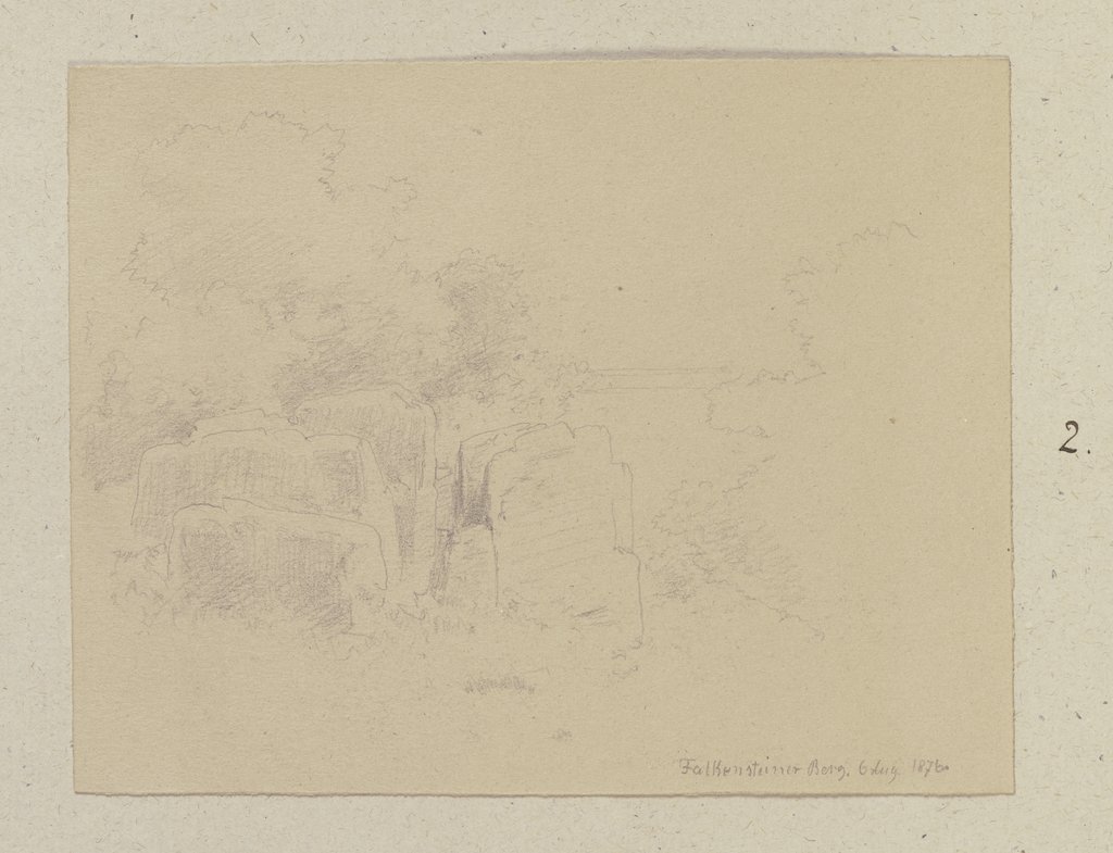 Felsen auf dem Falkensteiner Berg, Carl Theodor Reiffenstein