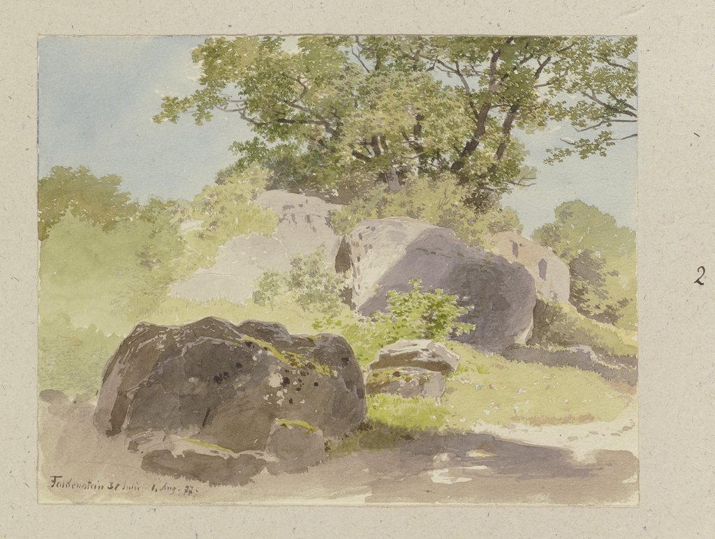 Boulders near Falkenstein, Carl Theodor Reiffenstein