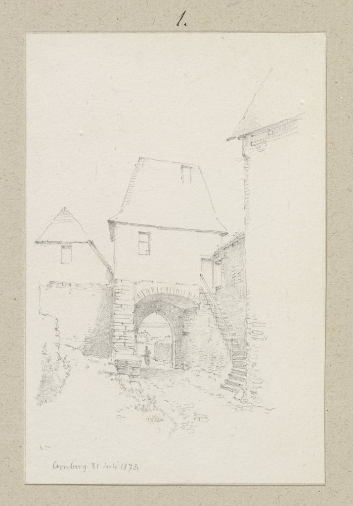 Äußeres Burgtor der Burg Kronberg, Carl Theodor Reiffenstein