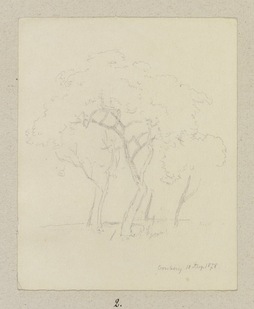 Group of trees near Kronberg, Carl Theodor Reiffenstein