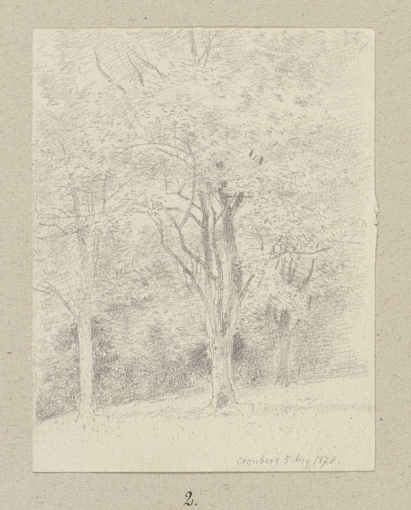 Group of trees near Kronberg, Carl Theodor Reiffenstein