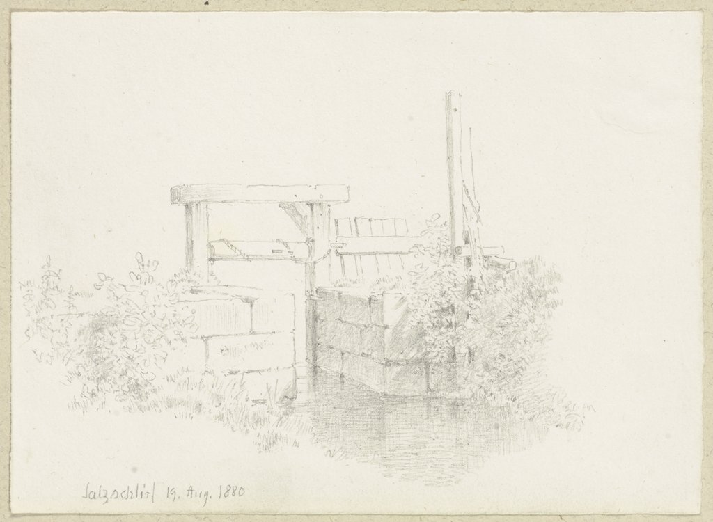 Dam near Salzschlirf, Carl Theodor Reiffenstein