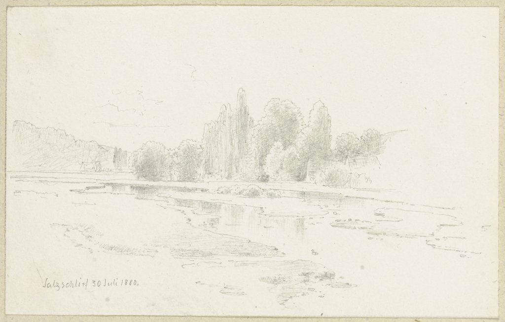 Flusslandschaft bei Salzschlirf, Carl Theodor Reiffenstein