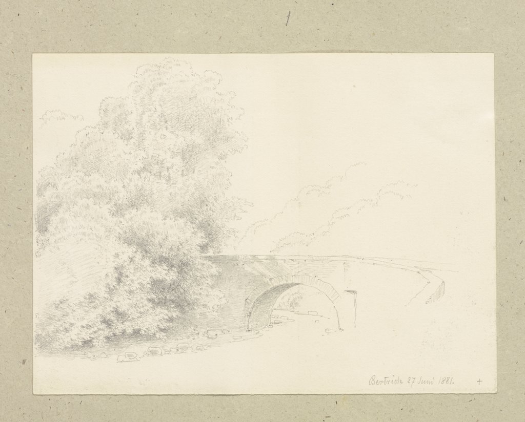 Stone bridge in Bertrich, Carl Theodor Reiffenstein