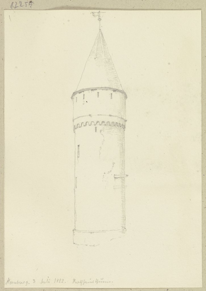 Town hall tower in Bad Homburg, Carl Theodor Reiffenstein