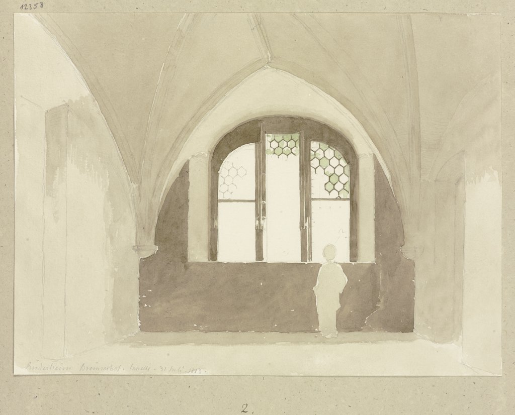 Sterngewölbter Raum der Kapelle im Brömserhof in Rüdesheim, Carl Theodor Reiffenstein