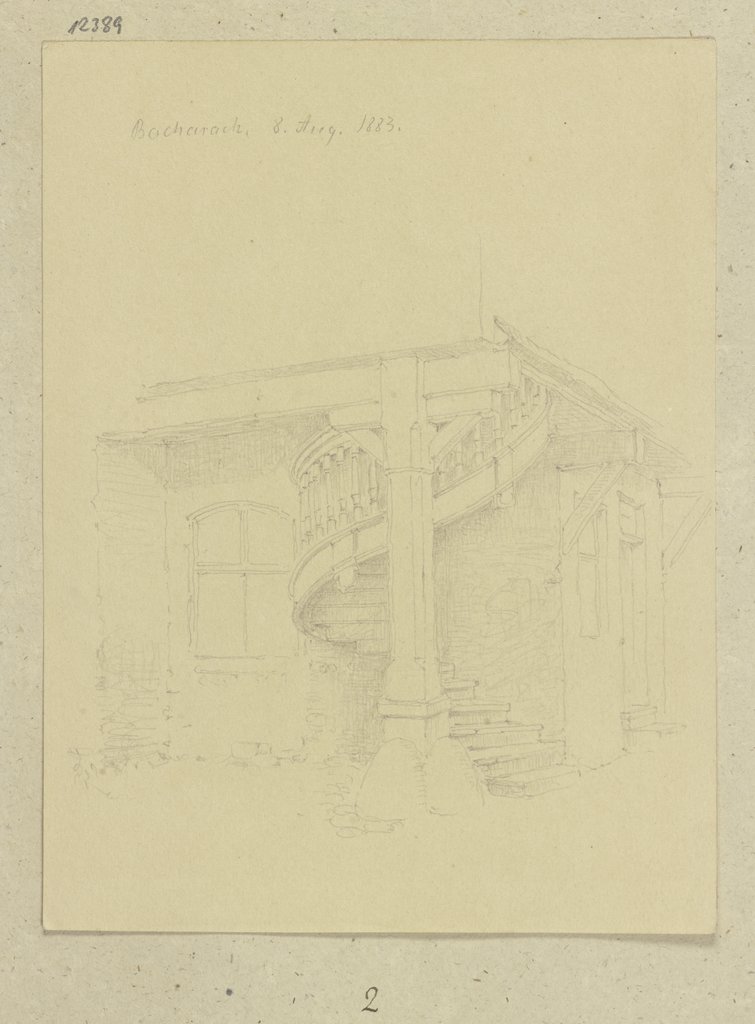 Wendeltreppe in Bacharach, Carl Theodor Reiffenstein