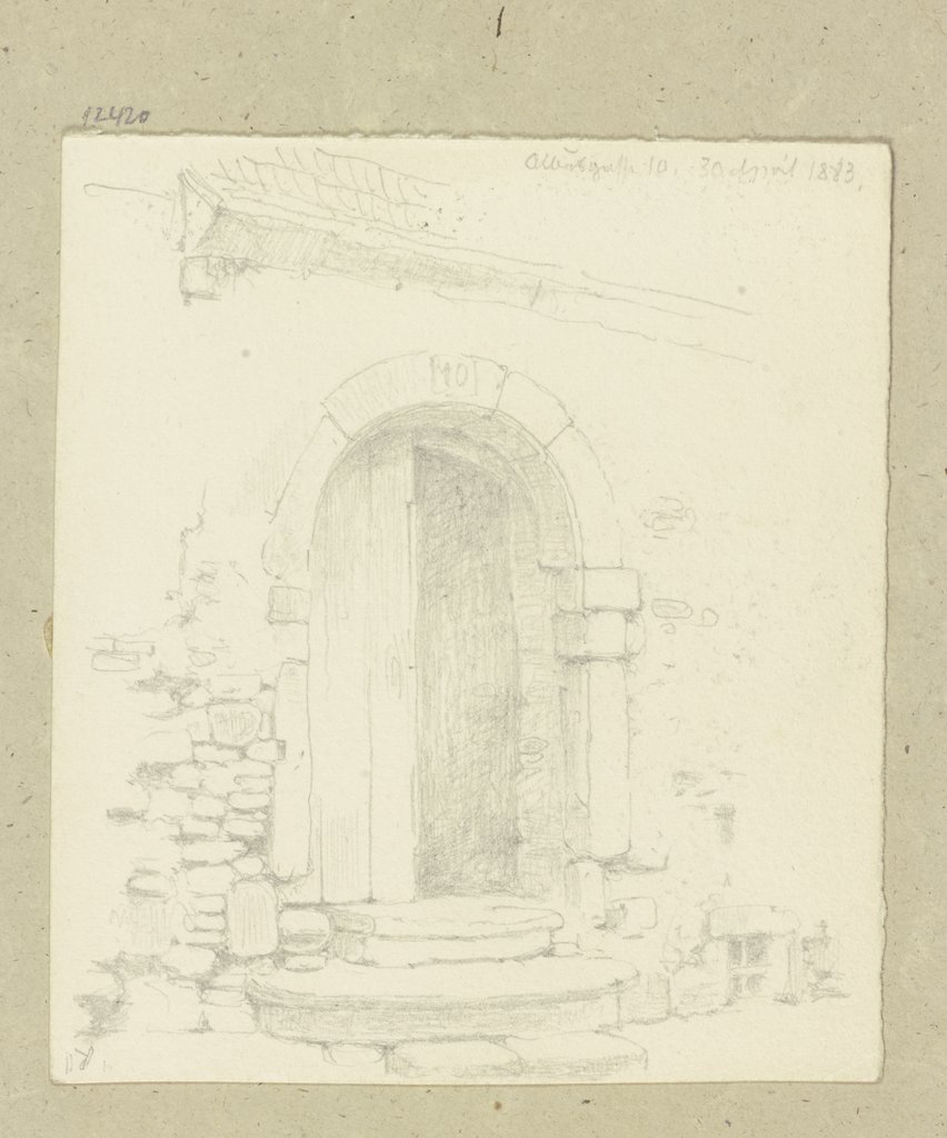 Portal in der Albusgasse 10 in Frankfurt am Main, Carl Theodor Reiffenstein