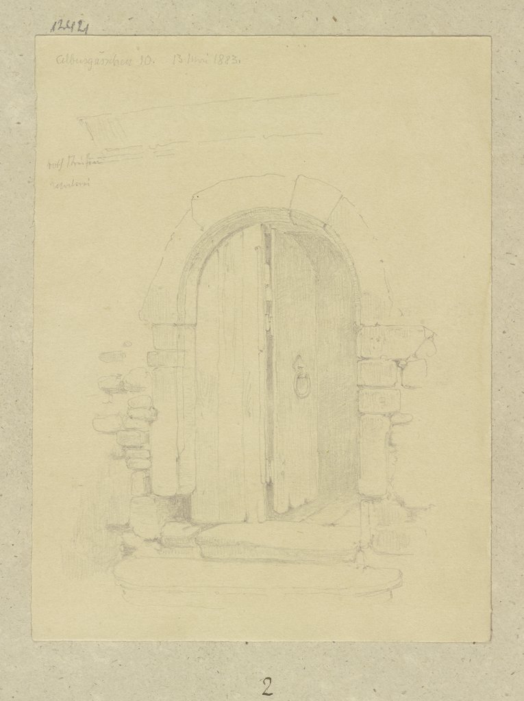 Portal in der Albusgasse 10 in Frankfurt am Main, Carl Theodor Reiffenstein