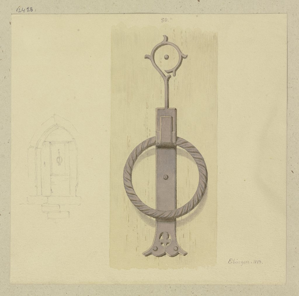 Türklopfer in Eibingen, Carl Theodor Reiffenstein