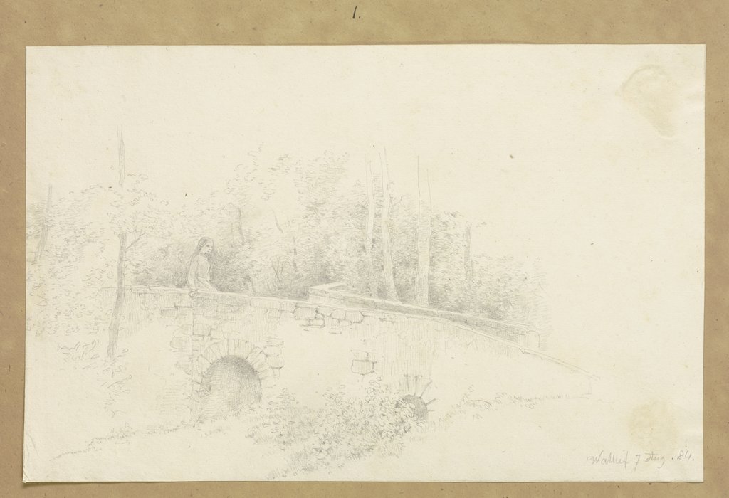 Stone bridge in Walluf, Carl Theodor Reiffenstein