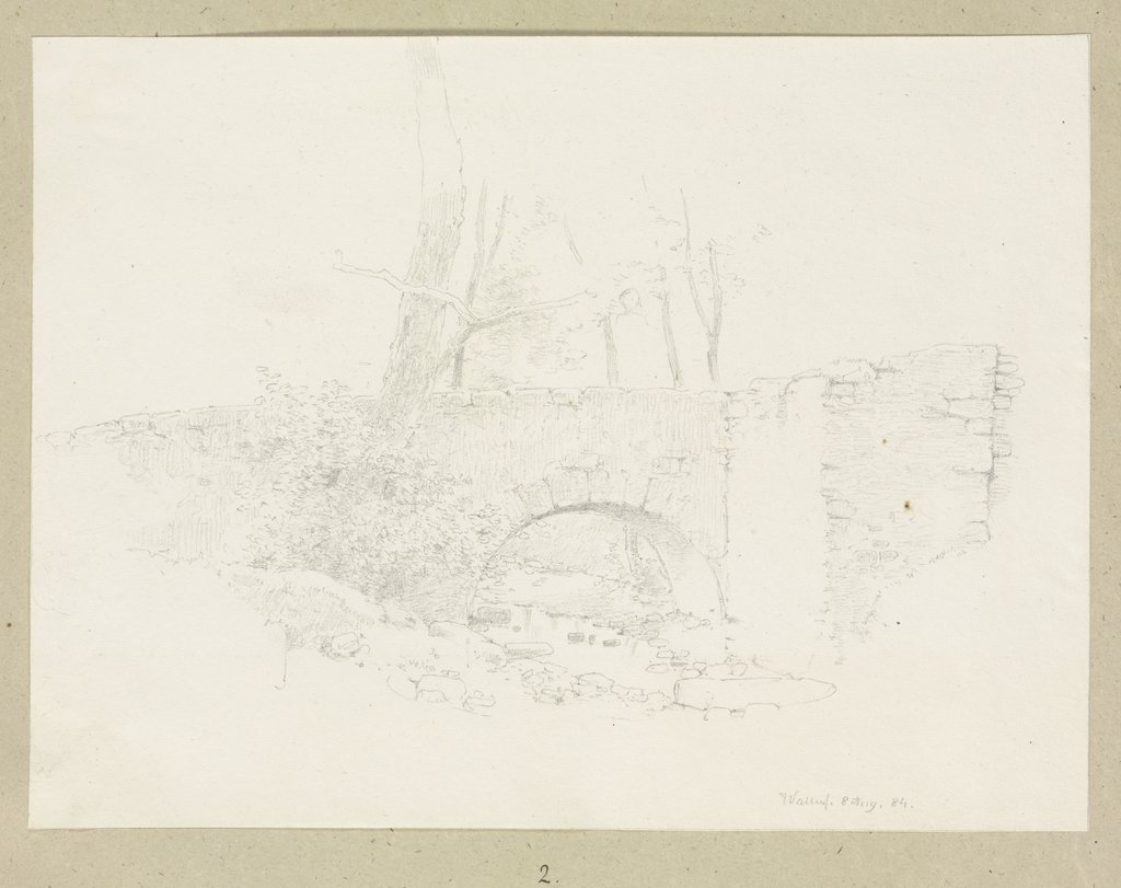 Steinbrücke in Walluf, Carl Theodor Reiffenstein