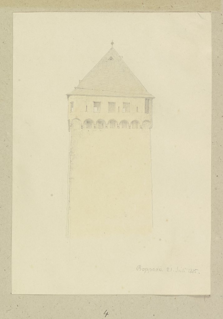 Tower in Boppard, Carl Theodor Reiffenstein