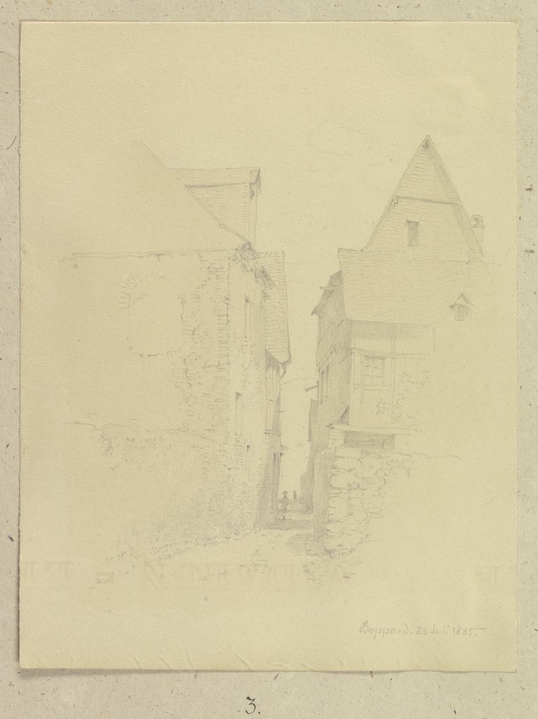 Street in Boppard, Carl Theodor Reiffenstein