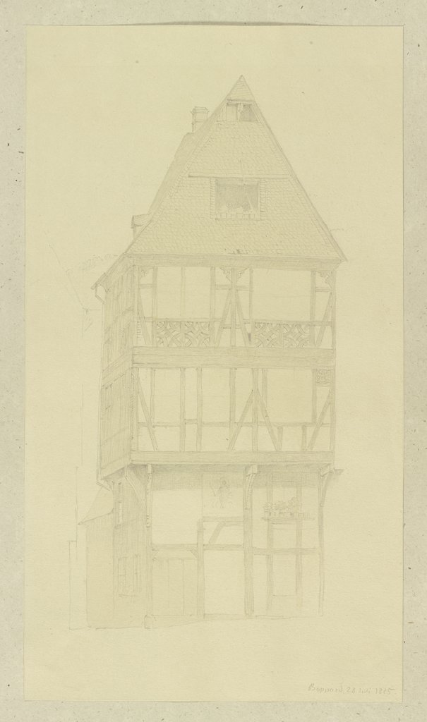 Half-timbered house in Boppard, Carl Theodor Reiffenstein