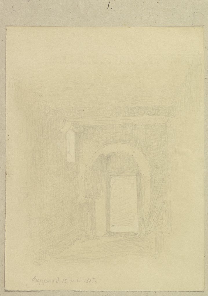 House passageway in Boppard, Carl Theodor Reiffenstein