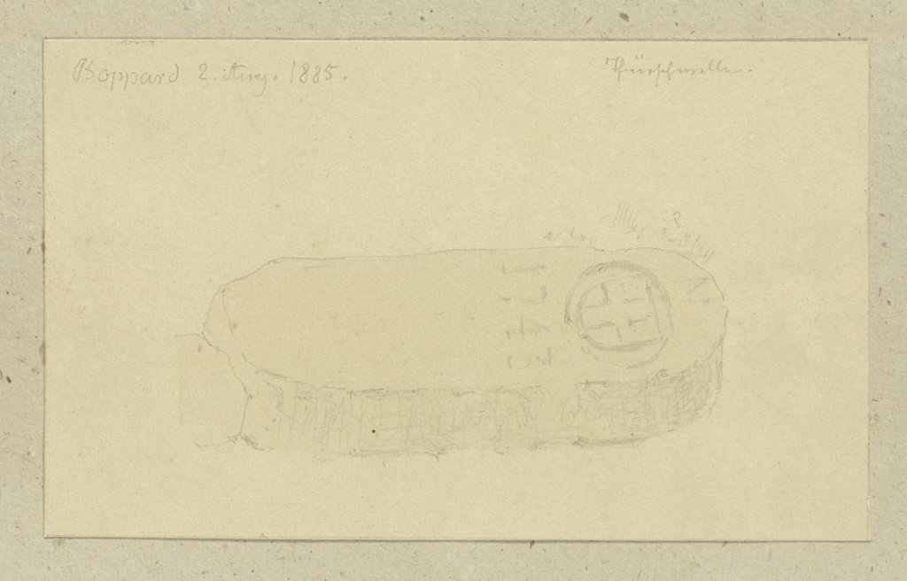 Herausgelöste Türschwelle in Boppard, Carl Theodor Reiffenstein