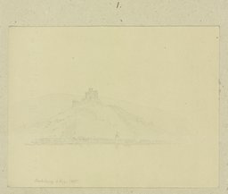 Jenseits des Rheins die Marksburg oberhalb von Braubach, Carl Theodor Reiffenstein