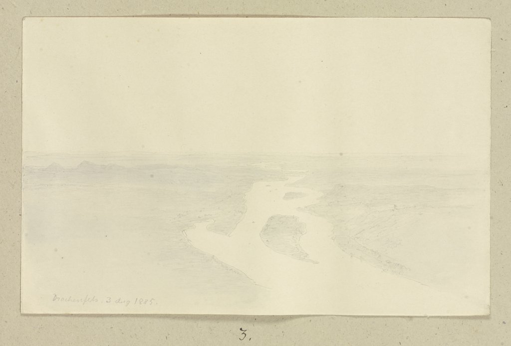 Rhine near Drachenfels, Carl Theodor Reiffenstein