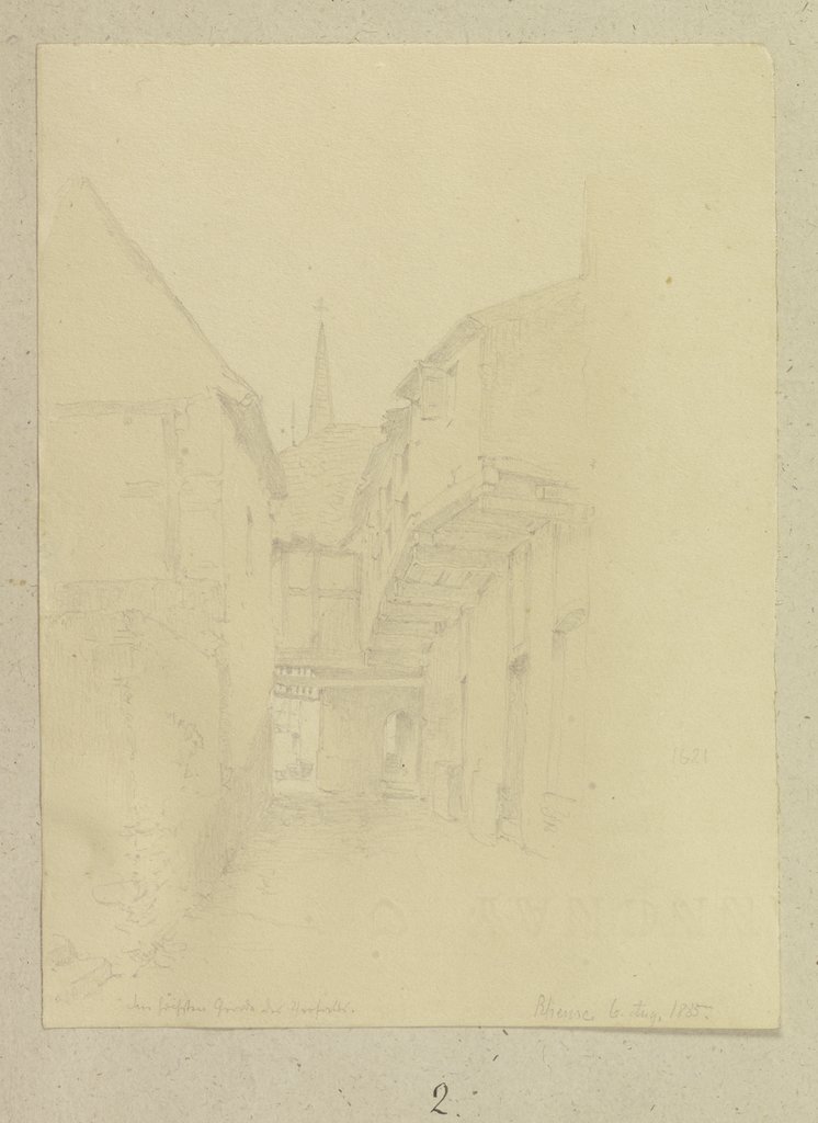 Street in Rhens, Carl Theodor Reiffenstein