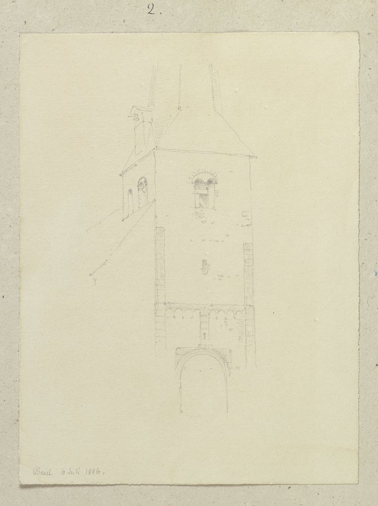 Kirchturm in Beul, Carl Theodor Reiffenstein