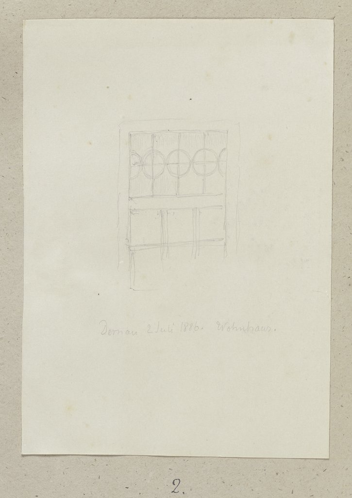 Fenster eines Wohnhauses in Dernau, Carl Theodor Reiffenstein