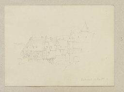 Innenhof des Posthofs in Bacharach, Carl Theodor Reiffenstein