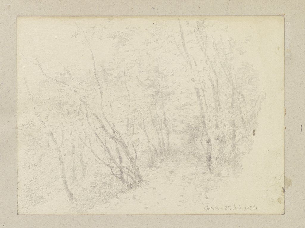 Waldweg bei Eppstein, Carl Theodor Reiffenstein