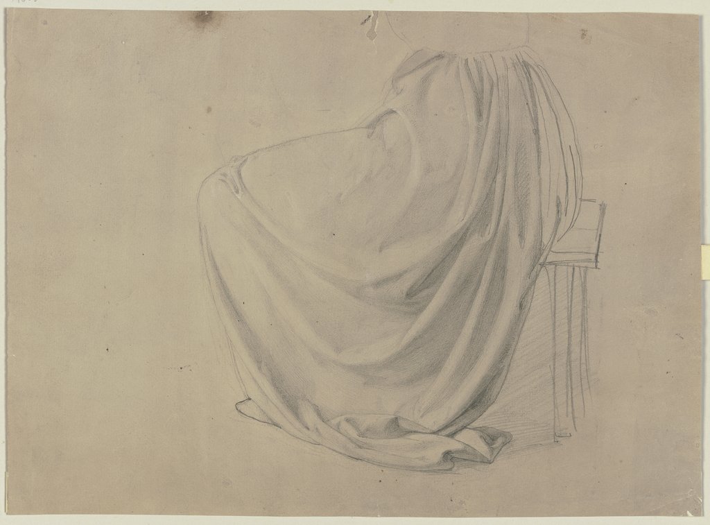 Sitting garbed figure, Jakob Becker