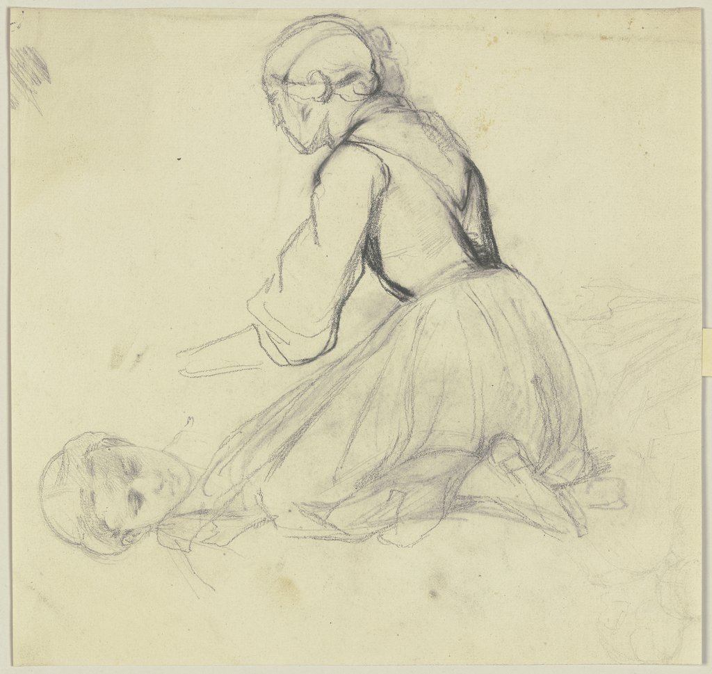 Study sheet: Kneeling Woman, Jakob Becker