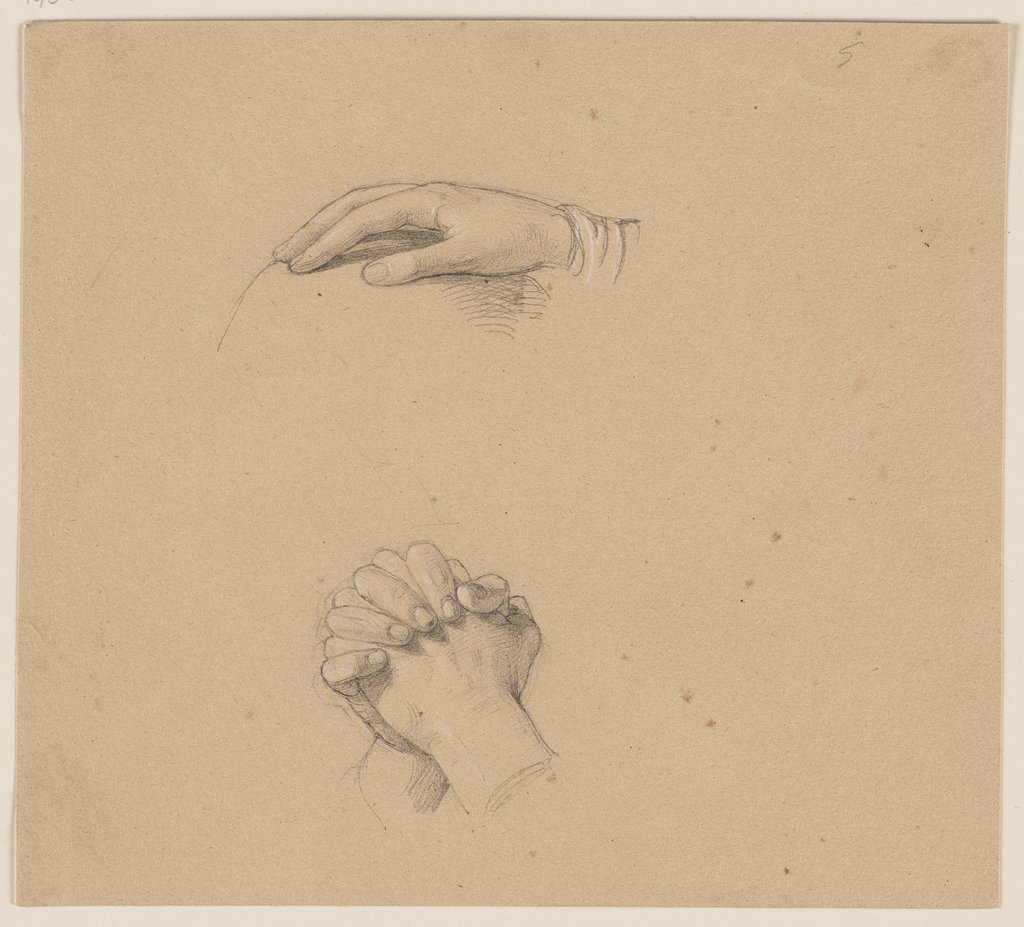 Study of a hand, Jakob Becker