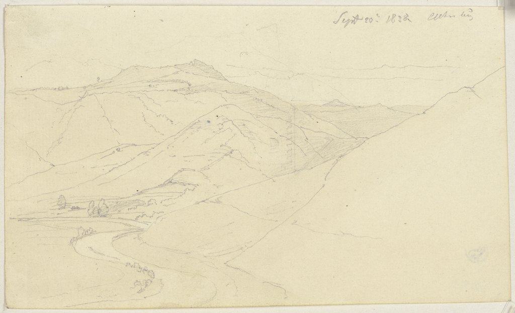 Berglandschaft bei Altenburg, Jakob Becker